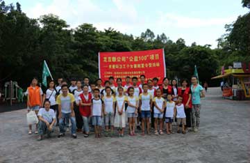 Love and care can be seen in the sanitation workers’ kids camp.